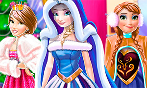 Игра: Рождественский зимний бал для Дисней Принцесс