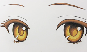 Видео урок: Как нарисовать и раскрасить глаза в стиле аниме