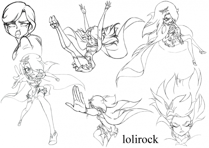 Лолирок: Рисунки художника дизайнера персонажей