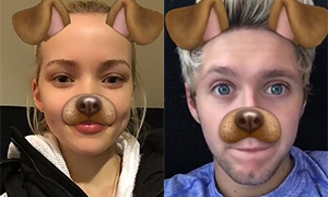 Знаменитости, которым нравится фото фильтр щеночка в Snapchat