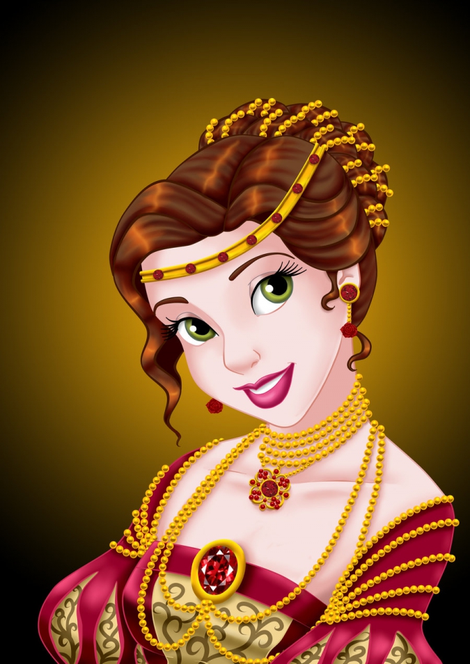 Королевские украшения для Дисней Принцесс: Серия иллюстраций