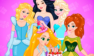 Игра для девочек: Дисней Принцессы и день Рождения Рапунцель