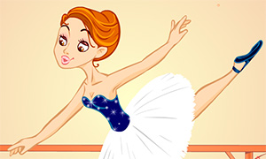 Игра для девочек: Красивая балерина