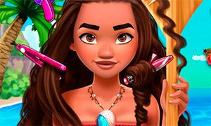 Игра: Реалистичная парикмахерская для Моаны