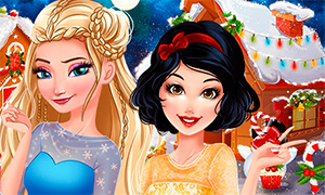 Новогодняя игра: Дисней Принцессы в стране зимних праздников