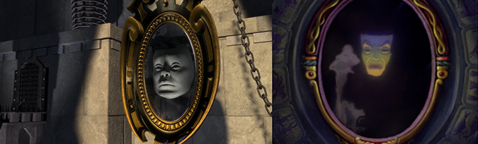 Волшебное зеркало в мультфильме "Шрек" и "Белоснежка"