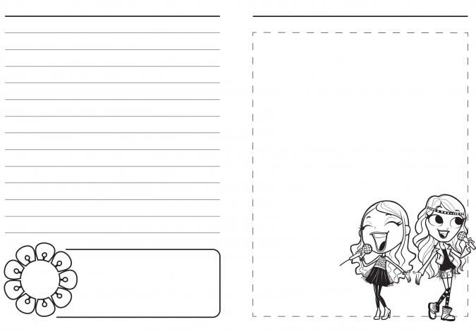 Мэгги и Бьянка: Распечатай свой блокнот для записей и рисунков