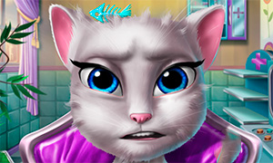 Игра: Доктор косметолог для кошки Анжелы