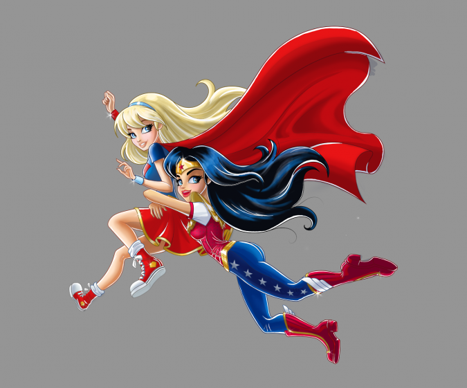 DC Super Hero Girls Супер Герл и Чудо Женщина