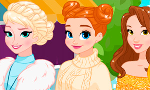 Игра для девочек: Новые наряды Дисней Принцесс для нового года
