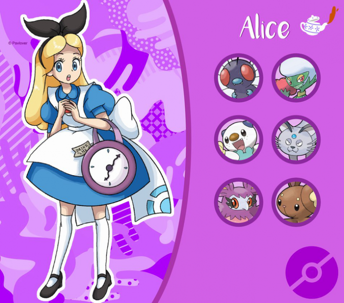 Алиса в Стране Чудес тренер покемонов
