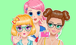 Игра для девочек: Создай свой аватар в стиле аниме