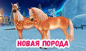 Зимней деревне Стар Стейбл появилась новая волшебная лошадь породы Фонси!