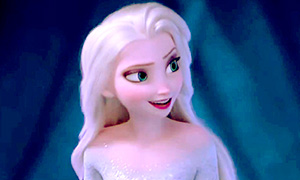 Больше картинок Эльзы с распущенными волосами из мультфильма