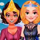 Игра одевалка принцесс в супер героинь
