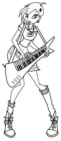 Раскраска Текна рок