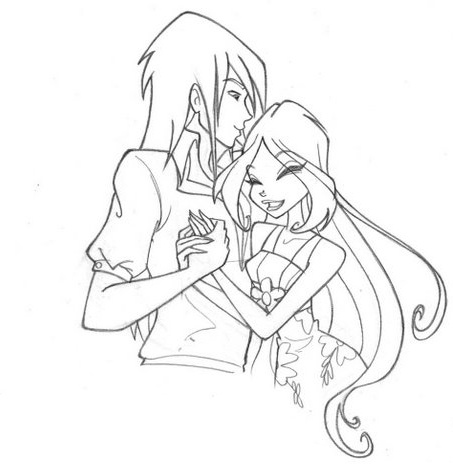 Уникальная Раскраска Флора и Хелия 4 сезон