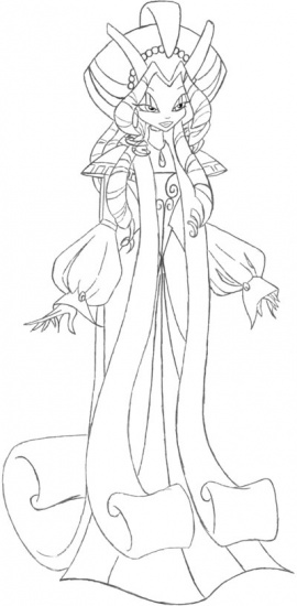 Раскраска мама Блум