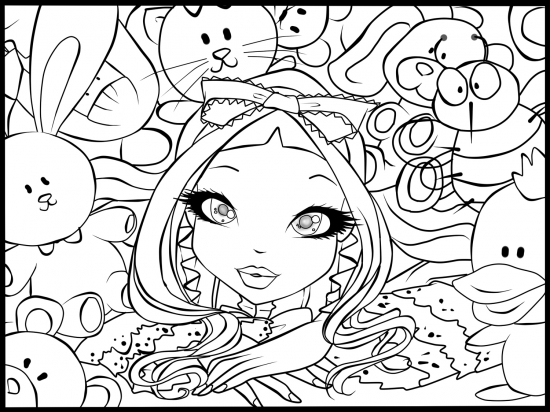 Лейла раскраска