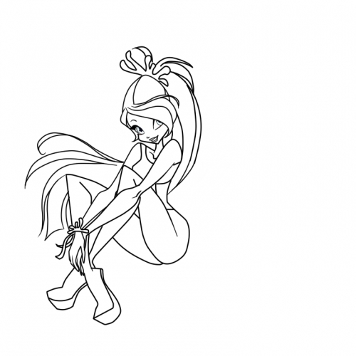 Блум Сиреникс Винкс раскраска