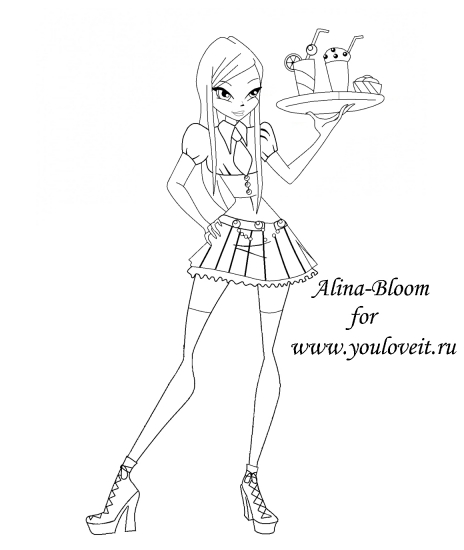 винкс рокси раскраска