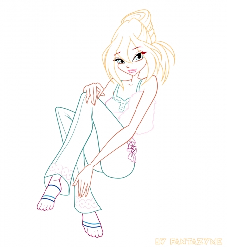 Блум 5 сезон пижама раскраска