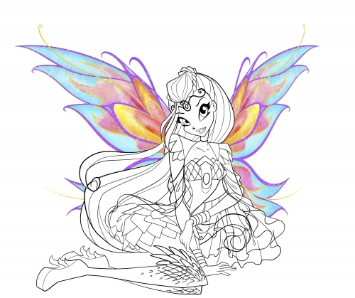 Блум Блумикс Винкс, раскраска