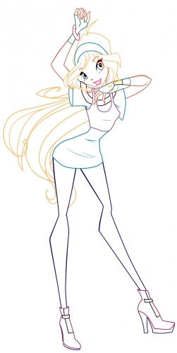 Блум Диско Раскраска