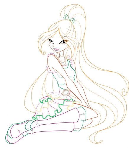 Флора 5 сезон раскраска