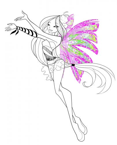 Флора Сиреникс раскраска