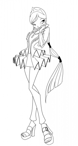 Галатея раскраска