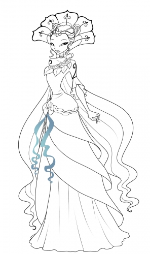 Королева Линфеи раскраска