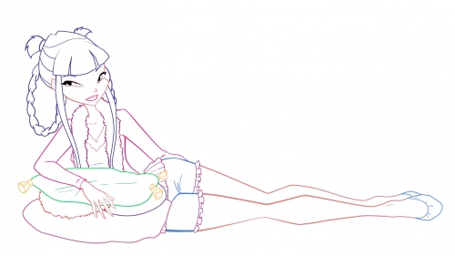 Муза 5 сезон пижама раскраска