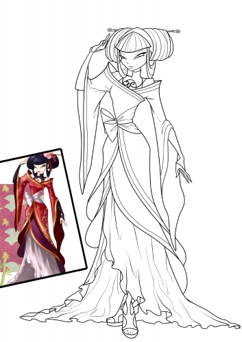 Муза в кимоно