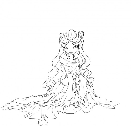 Сибилла раскраска