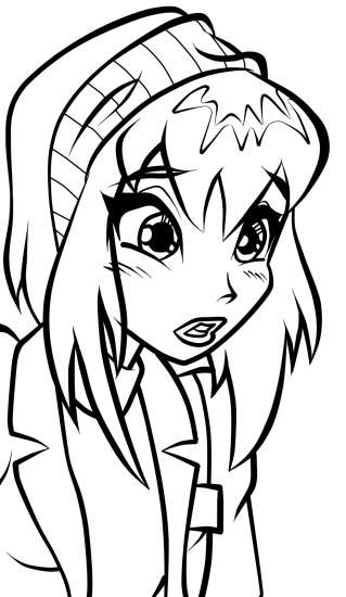 Девушка из комикса