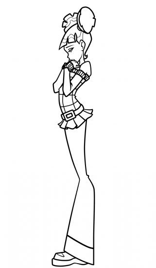 Муза.Наверно стесняется.