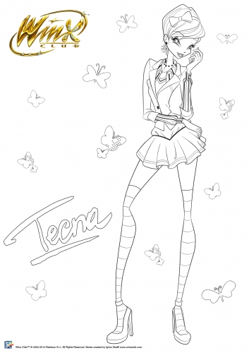 Техна Винкс Fairy Couture раскраска