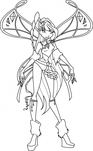 Раскраска любовикс Винкс, Муза