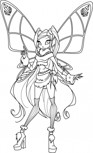 Раскраска любовикс Винкс, Стелла