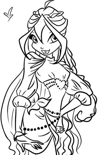 Раскраска Блум софикс.....