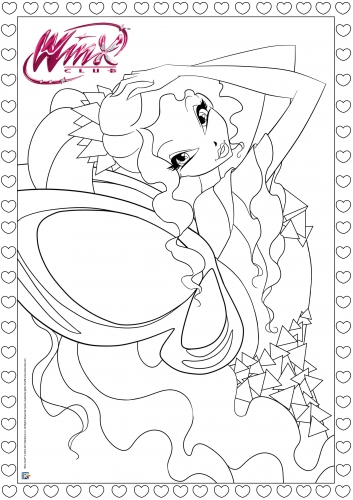 Раскраска Винкс Тайникс Лейлы