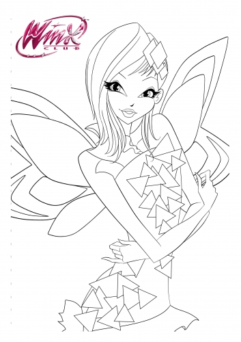 Раскраска Винкс Тайникс Техны