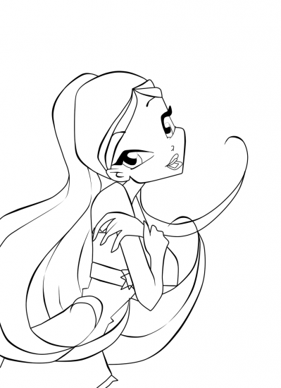 Стелла раскраска