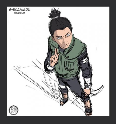 Шикамару вид сверху