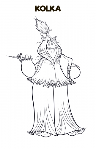 Раскраска  для детей Смолфут