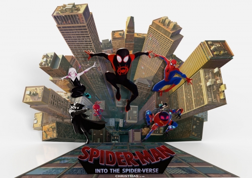 Человек-паук: Через вселенные красивая картинка со всеми пауками