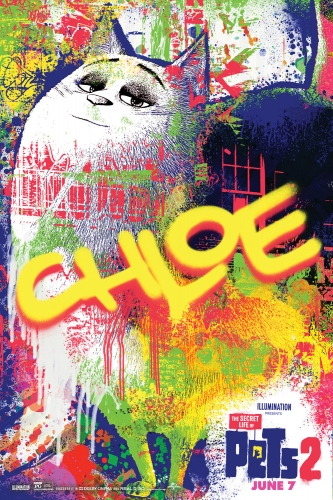 Тайная Жизнь Домашних Животных 2 граффити постер с Хлоей