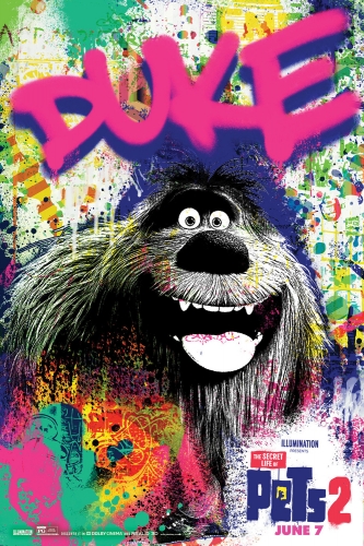 Тайная Жизнь Домашних Животных 2 граффити постер с Дюком