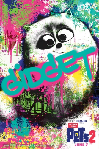 Тайная Жизнь Домашних Животных 2 граффити постер с Гиджет